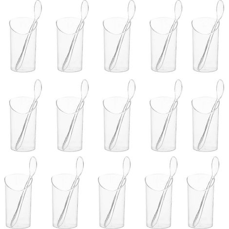 Coupes à mousse transparentes en plastique, coupes à dessert multifonctionnelles pour la maison, 1 lot (1/5)