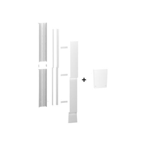 Schneider - Resi9 - kit goulotte 13M - 2 parties - corps - capot - cloisons - complet - Ru00e9f. : R9HKT13+R9H13535 (1/3)