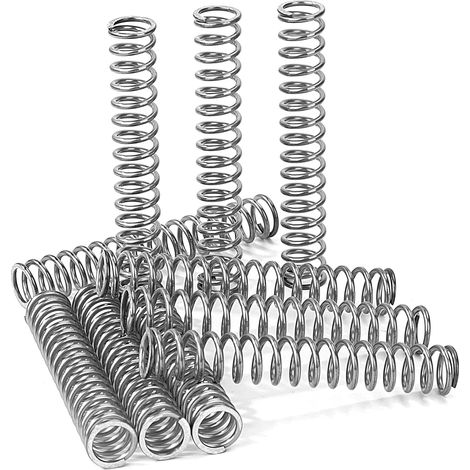 10 Pièces - Ressort De Compression - Acier Inoxydable - Haute Résistance Et Élasticité Pour Mécanique Et Bricolage Inox 1,5x8x70 Cm (1/5)