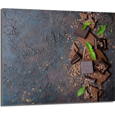 Protezione per piano cottura in vetro 60x52 Cioccolato (1/5)