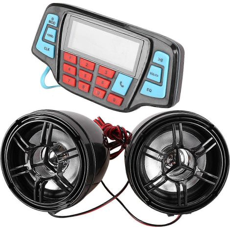 Motorrad-MP3-Musikplayer-Audio-Bluetooth-Stereo-Lautsprechersystem