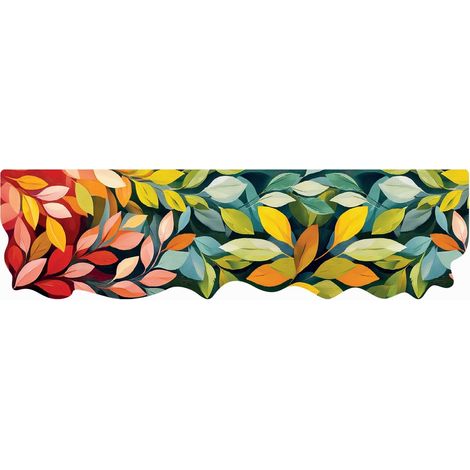 Tapis de Cuisine en PVC Façonné Antidérapante Colorée Moderne Impression Numérique Le Forme Couleurs Vives - 50X180 cm