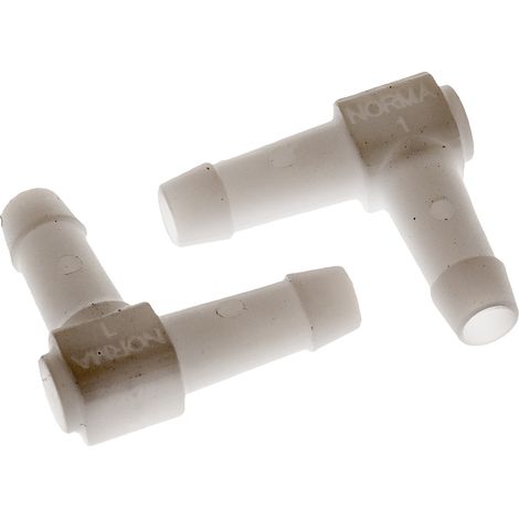 RS PRO Mâle Coude, Enfichable, en POM ( Prix pour Paquet de 10 )