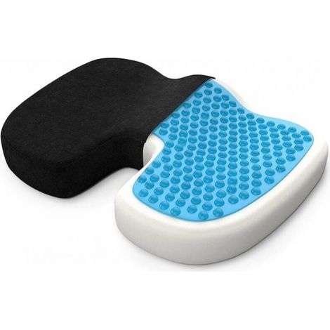 Breathable Gel Coccyx Cushion, Ergonomic Orthopedic Memory Foam Pillow for Back, Hip and Tailbone Pain Relief YMYNY (1/4)
