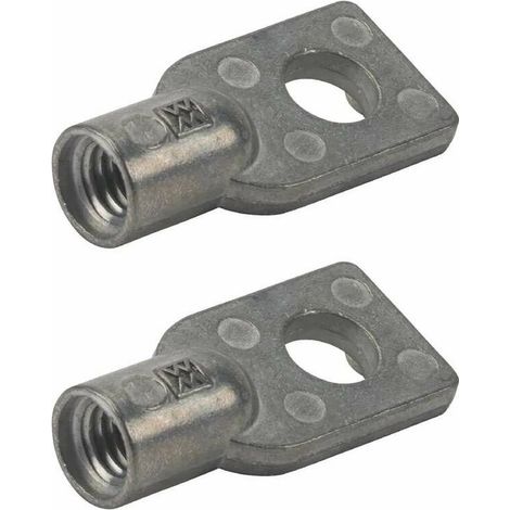 Occhiello di sospensione M8 – Confezione da 2 – Filettatura M8, diametro del foro 8 mm, lunghezza 38 mm – Fissaggio per cavi e tubi in impianti idraulici (1/2)