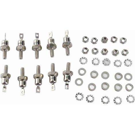 25HFR 25HF Gleichrichterdiode, 5 Paare, 25 A, 1200 V, Eisensockel, Vorder-/Rückseite
