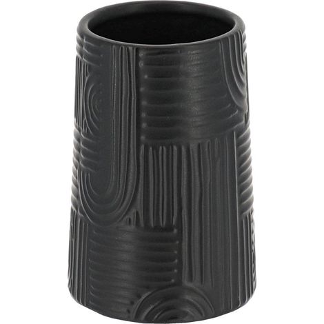 Runder becher aus steinzeug ethnic vibes - schwarz - Tendance (1/2)