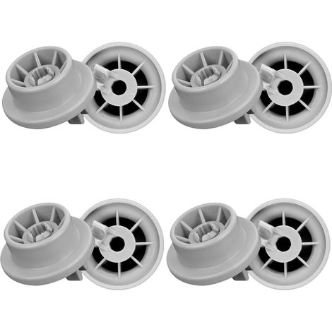 Lot De 8 Roulette Lave Vaisselle Panier Couvert Lave Vaisselle Universel Compatible avec Bosch & Siemens Vaisselle Panier Inférieur (1/5)