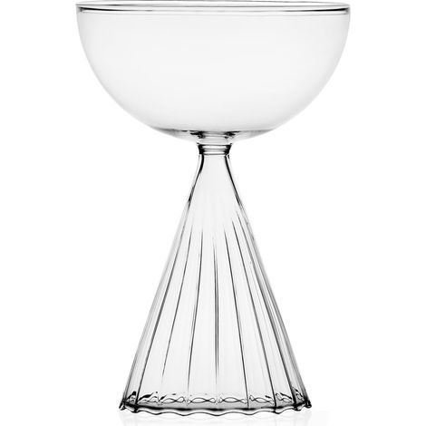 Coupe Champagne, collection Tutu, 25 cl, verre borosilicate, fait à la main (1/4)