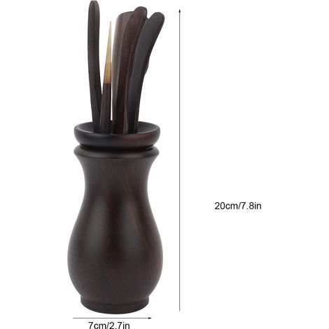 Six ensembles d'accessoires à thé en bambou naturel pour cérémonie, seau à thé et cuillères inclus (1/5)