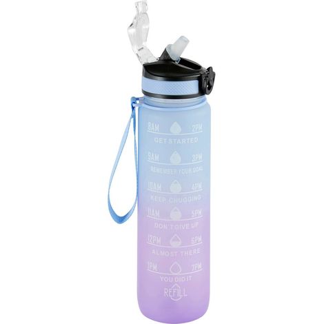 Bottiglia da 1 litro con cannuccia in silicone integrata - 5five (1/5)