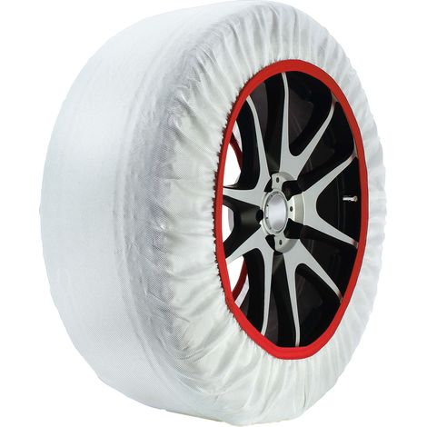 Chaussettes à neige HUSKY taille L – Textile technique haute résistance – Adhérence optimale sur neige et verglas – Montage rapide sans outil – Sumex (1/5)