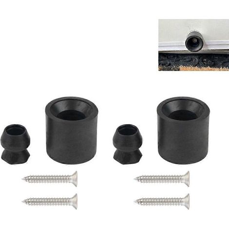 Lot de 4 butées de porte en caoutchouc résistantes à la décoloration pour porte de remorque ou de bateau fermé (1/4)