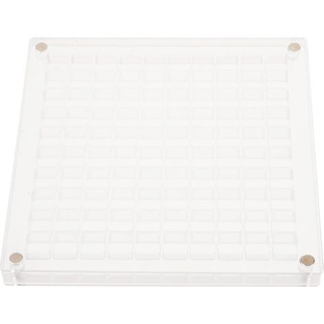 Organisateur de coquillages en acrylique transparent avec 100 compartiments, boîte de rangement magnétique pour bijoux et petites collections, résistante aux rayures, compacte pour coquillages, bijoux (1/5)