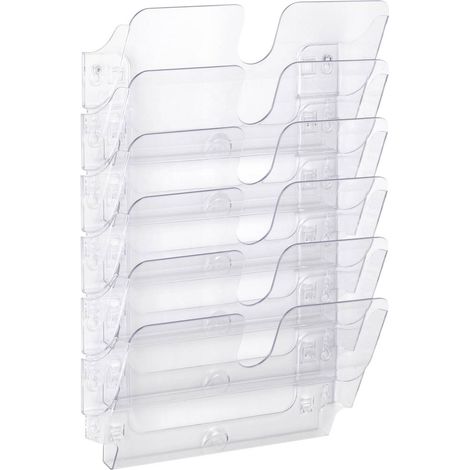 Durable FLEXIPLUS 6 compartiments porte-brochures noir transparent (1/5)