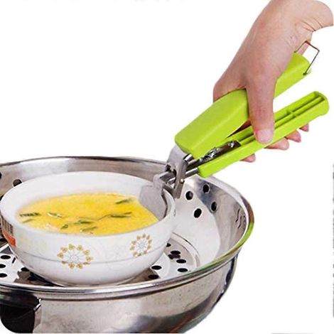 De Cuisine en acier inoxydable exquis Bowl Pot Pan Gripper Clip barbecue Pince plate Retriever Pince ou dplacer Bol Assiette plateau Plat support Pinc