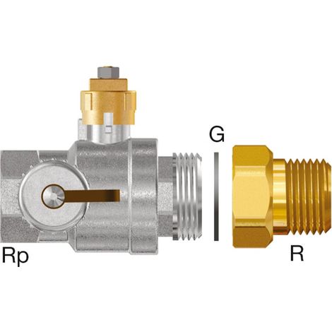 Flamco Rubinetto a sfera a cappuccio DN25, 2 pz 120C, per serbatoio base Flamcomat FG, 17660