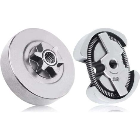 Kit de montage de tambour d'embrayage 3/8-6T pour Husqvarna 120 36 41 136 137 141 142 235 235E 240 236 Jonsered 2035 2036 2040 2041 Partner 350 351 Chaîne scie 53000 47061