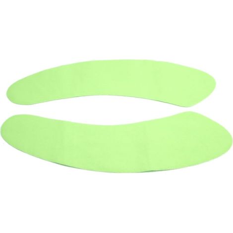 sourcing map Lot de 2 protège-sièges toilettes adhésifs verts pour salle bain