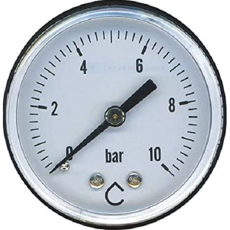 Präziser professioneller Manometer 10 bar robuster ABS