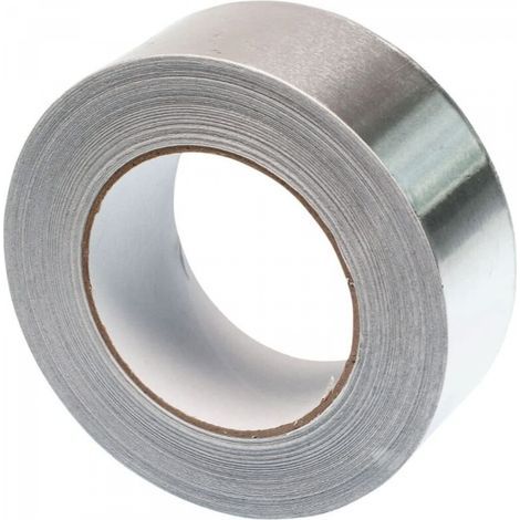 Ruban adhésif en aluminium argenté, 3 cm x 10 m, ignifuge, résistant aux hautes températures, imperméable, mastic auto-adhésif ignifuge. (1/5)
