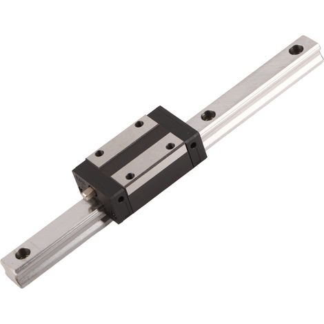 Kit rail de guidage linéaire et glissière à billes en acier de roulement 200mm pour imprimante 3D et CNC, 1 rail 1 glissière (1/5)