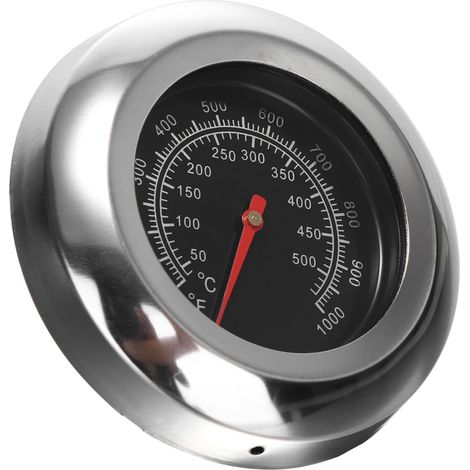 Termómetro de horno de acero inoxidable con tapa para barbacoa de gas 100500°C/1001000°F (1/5)