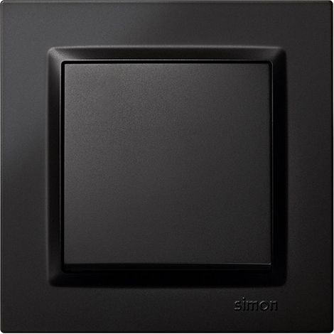 Interrupteur SIMON couleur noir "Série 10"
