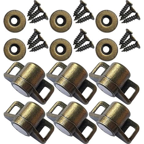 Lot de 6 loquets idéaux pour les armoires, tiroirs et penderies (1/5)