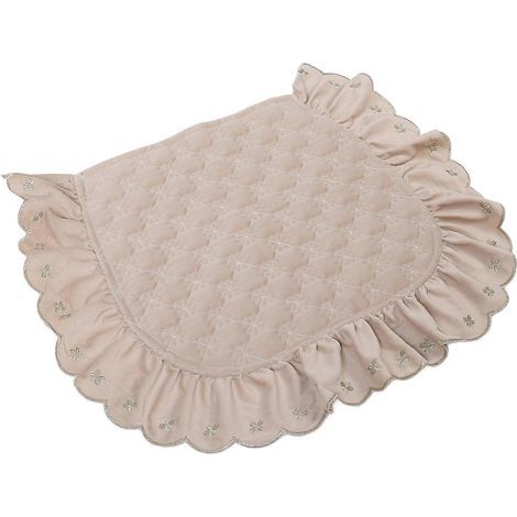 Coussin de chaise multifonctionnel. assise confortable. adapté aux meubles de salle à manger. rectangulaire beige. design ergonomique. 1 pièce par paquet. (1/5)