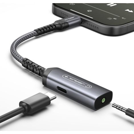 Adattatore per cuffie, splitter, caricabatterie PER un telefono CON USB-C