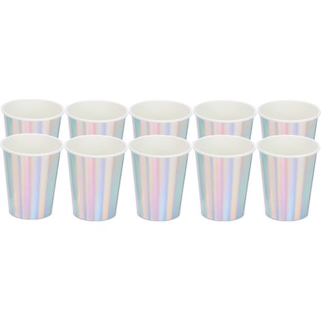 20 gobelets en papier compostables, réutilisables pour café, thé, jus - Idéal pour fêtes, événements et réceptions écologiques (1/5)