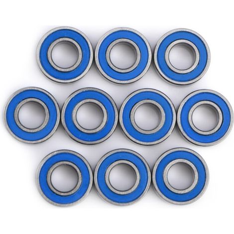 10 pezzi Cuscinetti a sfera in acciaio miniaturizzati a doppia schermatura MR115-2RS 5 x 11 x 4 mm -Crezuo