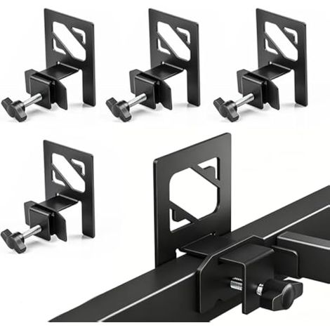 Supports de matelas pour sommier métallique, butées de matelas antidérapantes, montage facile, lot de 4, noir