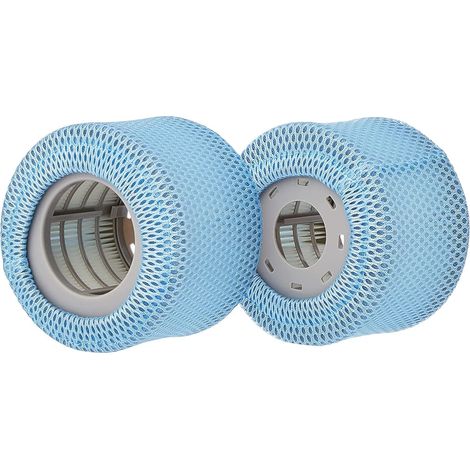 Lot de 2 filtres de rechange avec filets de protection pour spa MSpa, cartouches de filtration compatibles piscine gonflable, pièces détachées pour whirlpool (1/5)