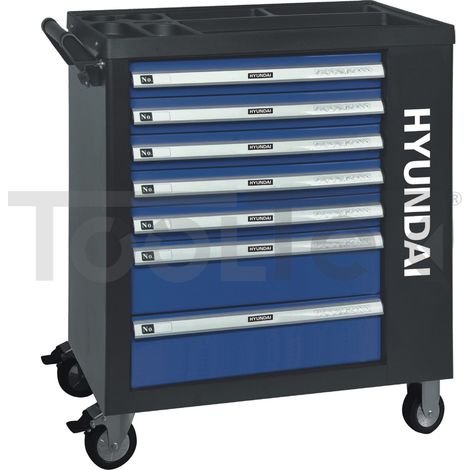 Hyundai 59005 Cassettiera carrellata 7 cassetti con dotazione 298 Pz. (1/5)