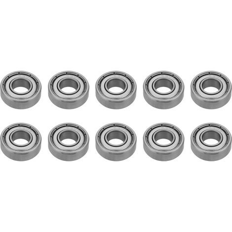 10 Miniatur-Stahlkugellager 699ZZ 9x20x6mm mit doppelter Abschirmung - 10er-Packung (1/5)