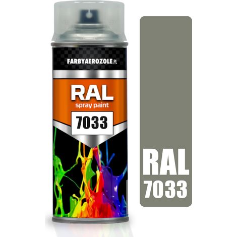 Vernice spray acrilica lucida RAL 7033, grigio cemento, 400 ml (1/2)