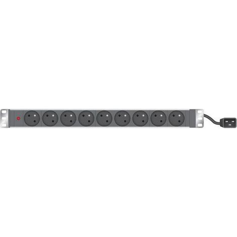 Multipresa infosec rack 19 pollici alluminio 3680 W
