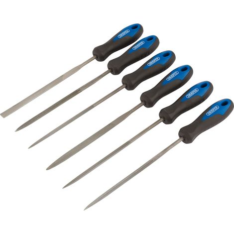 Draper 6-Piece 140mm Soft Grip Needle File Set – Professional Fine-Detail Filing Tools (1/5)