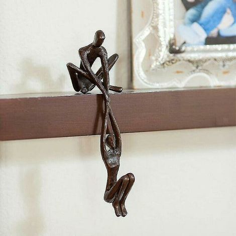 Home Decor Résine Sculpture Ornement Couple Figurine Homme Levant Femme (1/5)