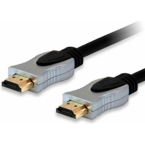 Câble HDMI Hdmi 2.0 High Speed with Ethernet 10m HQ 119347 - Noir - Moulé - PVC