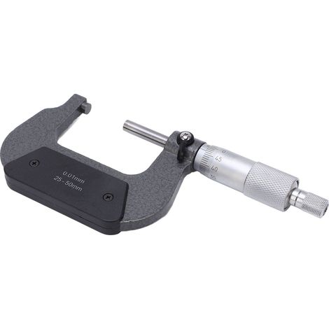Tragbares Mikrometer aus stabiler Legierung, präzise Oberflächenmessung, Dickenmessgerät 25-50/0,01 mm (1/5)