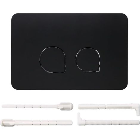 Plaque de chasse d'eau double pour All Series 01, noir (1/5)