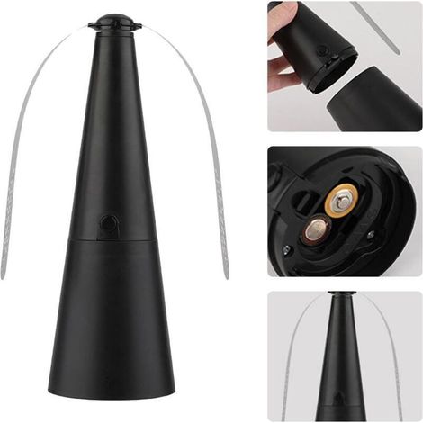 Set mit 2 Anti-Fliegen-Tischventilatoren mit reflektierenden Flügeln, Fliegenabwehrventilator für Picknicks und Grillpartys (1/5)