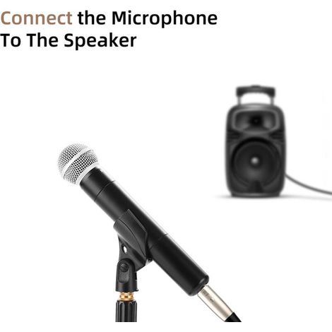Câble adaptateur XLR femelle vers jack 3,5 mm mâle, HiFi Plug and Play, blindé, pour microphones, tables de mixage et claviers. (1/5)