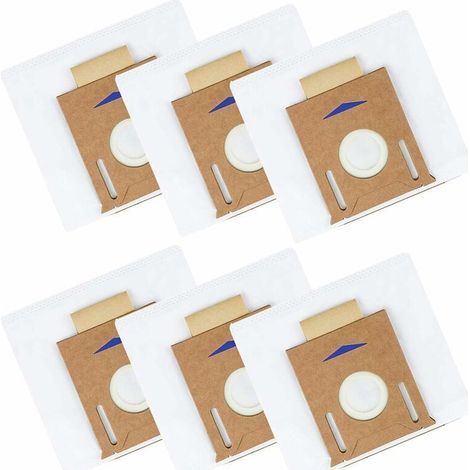 6-Piece Dust Bag Accessory Set for Ecovacs DEEBOT OZMO T8, T8 AIVI, T8+, T8 AIVI+, T8MAX, N8+, N8 Pro+, T9+, DX93 DDX96 Robot Vacuum Cleaners (1/4)