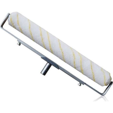 Professionelle 50-cm-Farbrolle – Komplettset mit Griff aus Aluminiumlegierung und superfeiner Faser – Weiß (1/5)