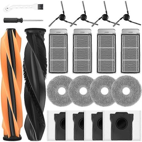 20 Pack Accessoires Kit pour Dreame X50 Ultra/L50 Ultra/L40s Pro Ultra/X50 Master Complete Robot Aspirateur