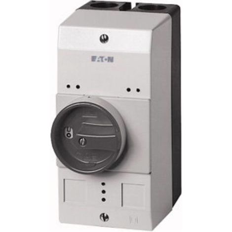 Coffret isolant IP55 poignée rotative noire grise pour PKZ0 EATON CI-PKZ0-GVM (1/2)